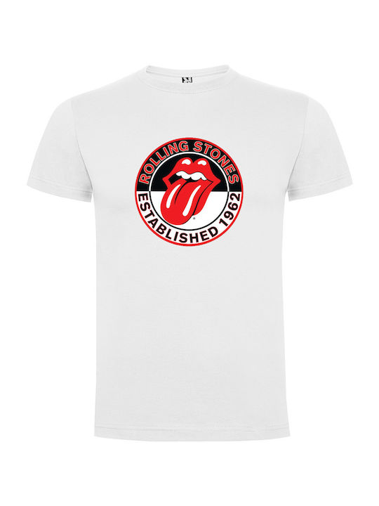 Tshirtakias T-shirt Rolling Stones σε Λευκό χρώμα