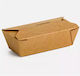 Set de 50 Cutii de carton Cutii Containere alimentare Kraft 21.5x16x6.3cm