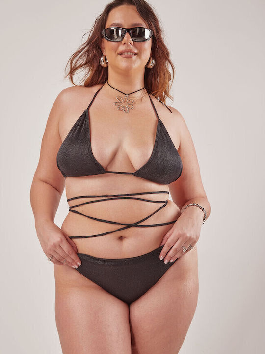 Luigi Gigi Set Bikini Τριγωνάκι Μαύρο