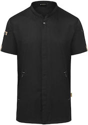Karlowsky Coat Chef Black with Short Sleeve Green-Generation