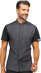 Isacco Coat Chef Black with Long Sleeve