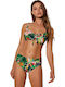 Underwire Bikini Set Bra & Slip Bottom Floral