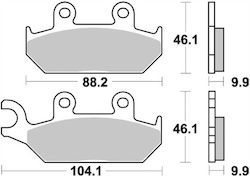 Braking Motorcycle Brake Pads Front