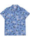 Tricou Floral Pentru Copii Mâneca Scurtă Albastru Disney Stitch