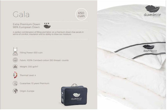 Manterol Casa Duvet Queen Down 240x220cm White 11.5 togs Togs