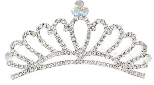 Accesorii Pentru Mireasă Νυφική Τιάρα Χitănă de păr Coroană 4/6.5*3 Cm