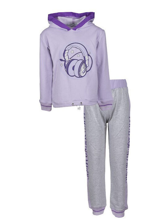 Kinder Sweatpants Set - Jogginganzug Flieder 2Stück