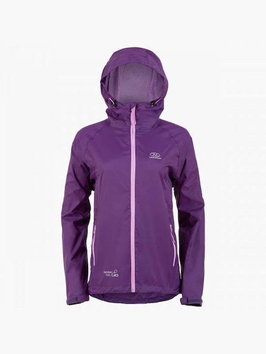 Highlander Women's Short Lifestyle Jacket Waterproof for Spring or Autumn Purple