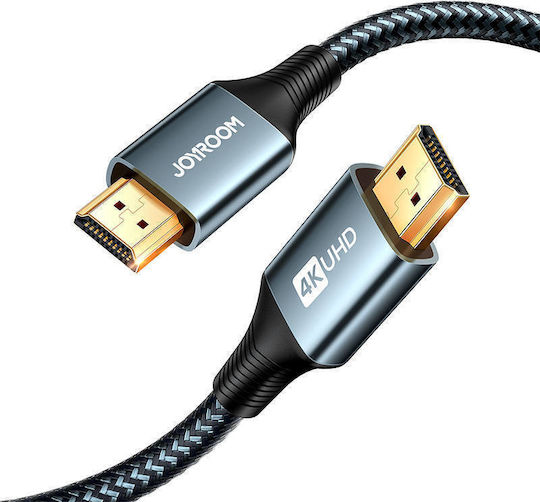 Joyroom HDMI 2.0 Premium High Speed 4K 60Hz HDR Geflochtenes HDMI-Kabel HDMI-Stecker - HDMI-Stecker 2m Grau