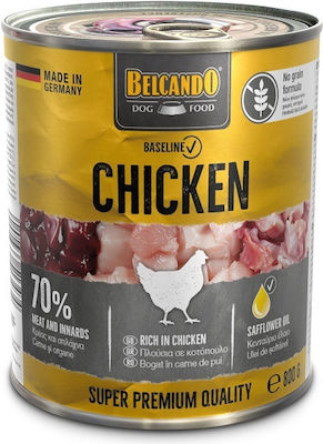 Belcando Baseline Canned Grain Free Wet Dog Food with Chicken 1 x 800gr