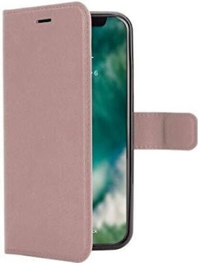 Xqisit Wallet Δερματίνης / Σιλικόνης Ροζ (iPhone XS Max)