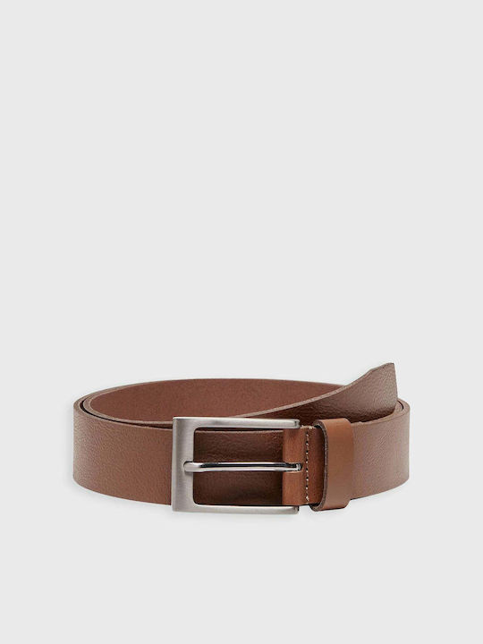 Only & Sons Мъжки Колан Кожен от Кожа Camel