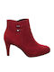 Ghete Dama Culoare Full Face Burgundy de Piele