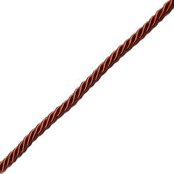 Κορδόνι Rayon Τρικλωνο Κεραμιδί 0 7 Cm Μέτρο