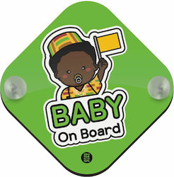 Koupakoupa Baby an Bord Mit Saugnapf Grünes