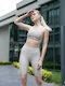 Frauen Fahrrad Leggings Beige