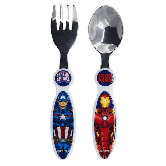 Stor Set de Linguri și Furculițe pentru Bebeluşi din Metal Multicolor