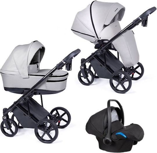 Coletto Fado Eco Бебешка количка 3 в 1 Светло сиво 13кг