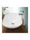 ECD Germany Countertop Sink Ceramic 64x36.5x13cm White