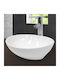 ECD Germany Countertop Sink Ceramic 41x33x14.2cm White