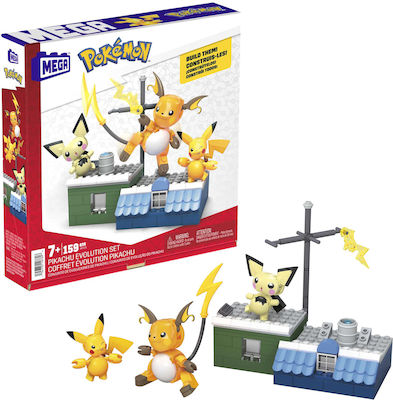 Mega Bloks Building Blocks Pikachu Evolution for 7 - 12 Years 159pcs