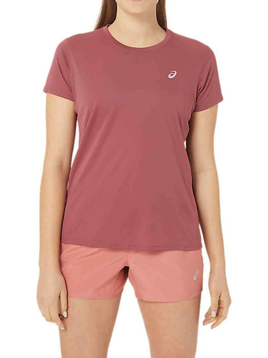 ASICS Γυναικείο T-shirt Ροζ