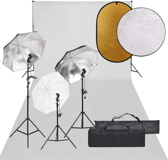 vidaXL Fotostudio Set Lichter Hintergrund Beleuchtungsset für Studio