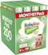 Babylino Tape Diapers Sensitive Cotton Soft Monthly Pack No. 4 for 8-13kg 200pcs