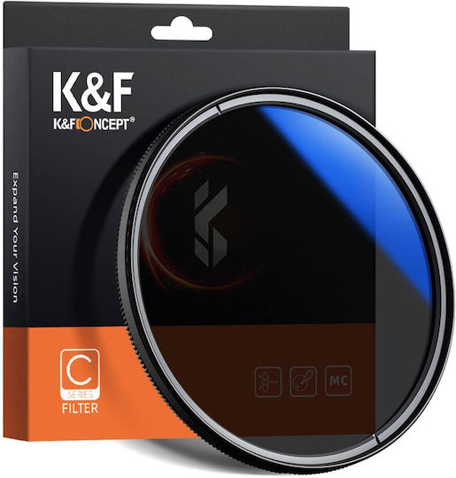 K&F Concept Multi-Coated Circular Polarizer Slim CPL Filter Diameter 58mm with MC Coating for Camera Lenses