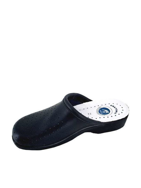 Adco Damen Clogs Schwarz