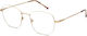 Gigi Barcelona Elna Femei Metalic Rame Ochelari Alb 8076/5