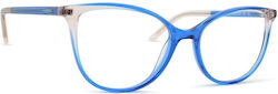 Mexx Fashion Women's Cat Eye Prescription Eyeglass Frames Blue 2578 300