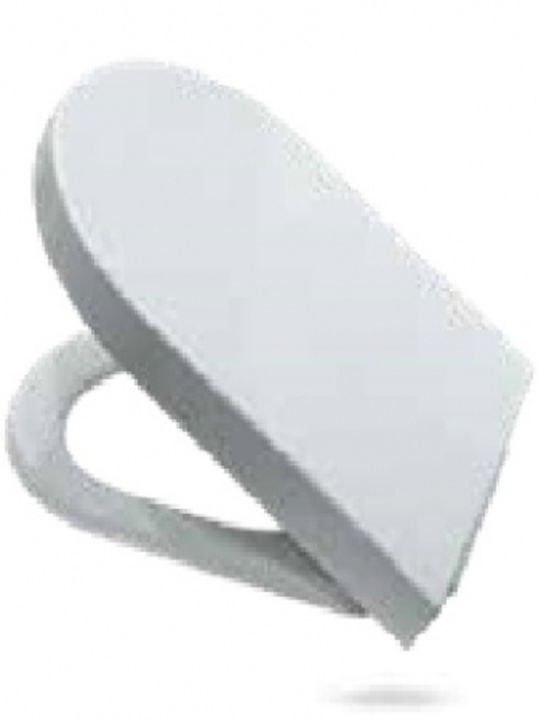 Toilettenbrille Soft-Close Kunststoff 46x35cm Weiß