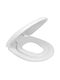 Kids Plastic Soft Close Toilet Seat White 40-44cm