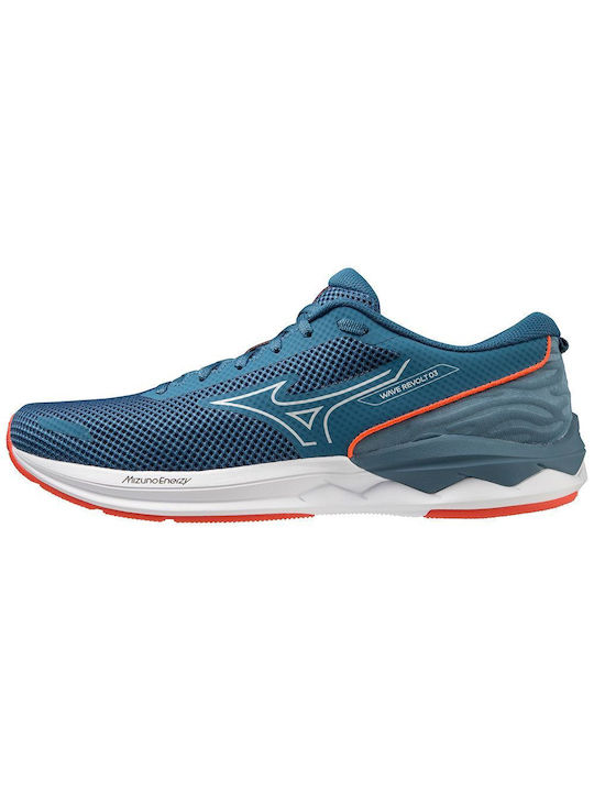 Mizuno Wave Revolt 3 Herren Sportschuhe Laufen Blau