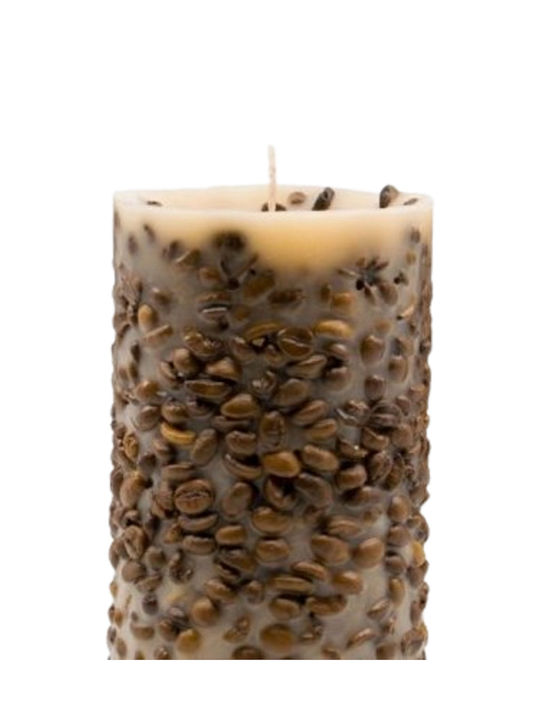 Κerino Αρωματικό Κερί Botanical Candle – Κόκκοι καφέ 8cm – 10cm Γαρδένια 200γρ