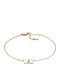 Fossil Women's Bracelet from Stainless Steel Gold Plated 19cm