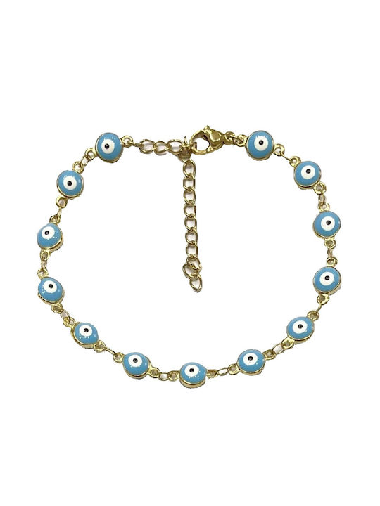 Tatu Moyo Bracelet with design Eye made of Steel Gold Plated