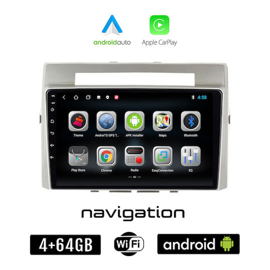 Booma Ηχοσύστημα Αυτοκινήτου για Toyota Verso 2004-2009 (Bluetooth/USB/WiFi/GPS/Apple-Carplay/Android-Auto) με Οθόνη Αφής 9"