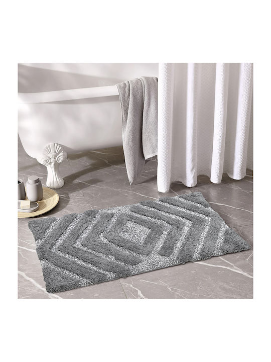 Lino Home Antiderapant Covoraș de Baie Bumbac Vengo 2500000763 Gri 60x100buc