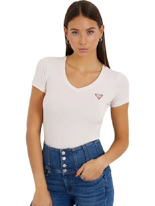 Guess Γυναικείο T-shirt Ροζ