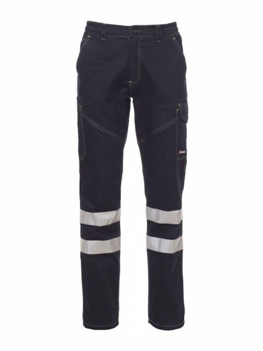 Reflective Work Trousers Blue