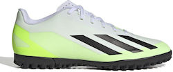 adidas X Crazyfast.4 Ποδοσφαιρικά Παπούτσια με Σχάρα TF Λευκά