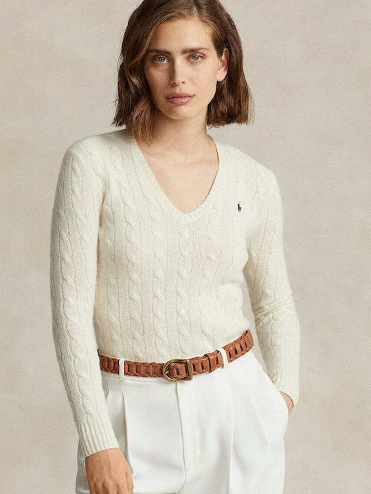 Ralph Lauren Women's Long Sleeve Sport Knitting Sweater Beige 211910422001