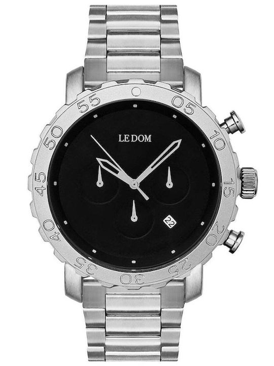 Le Dom Women's Watch Chronograph with Silver Me...