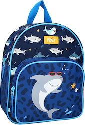 Pret a Porter Σχολική Τσάντα Πλάτης Νηπιαγωγείου σε Μπλε χρώμα Μ22 x Π8 x Υ28εκ