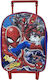 Spiderman School Bag Trolley Kindergarten Multicolored