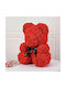 Мече от изкуствени рози Red 40см в кутията Giftland