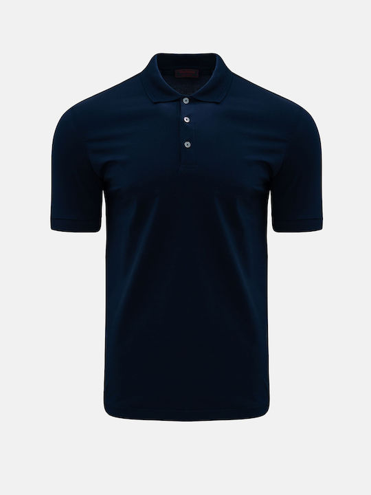 Nino Marini Herren Kurzarmshirt Polo Blau