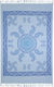 Aquablue Beach Towel Pareo Cotton Blue with Fringes 210x140cm